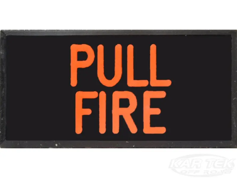 Pull Fire Dash Badge Self Adhesive Id Label For Your Indicator Lights Or Switches 1