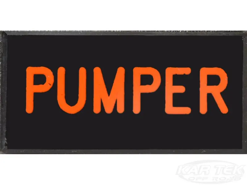 Pumper Dash Badge Self Adhesive Id Label For Your Indicator Lights Or Switches 1