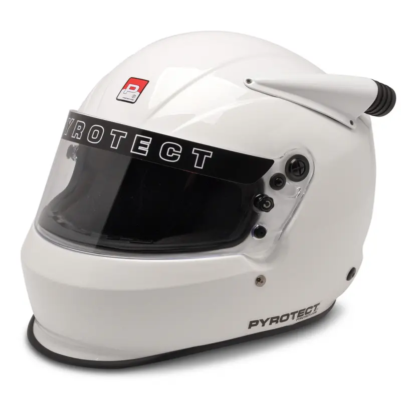 Pyrotect Small Ultra-Sport Mid Forced Air Duckbill Sa2020 White Helmet 1