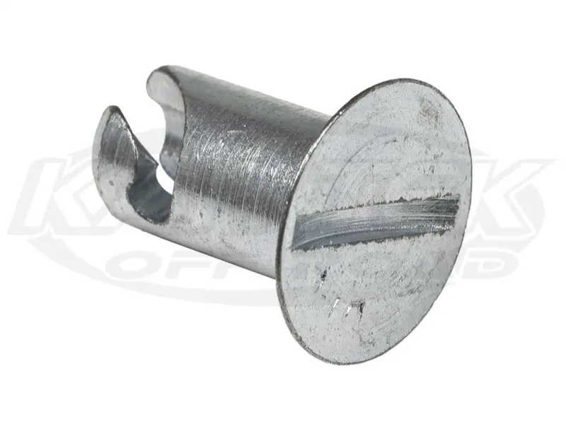 Quarter Turn Fastener Countersunk Steel Button 0.450 Length For #6 Spring 1