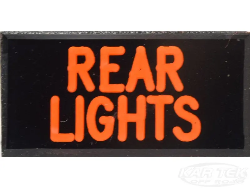 Rear Lights Dash Badge Self Adhesive Id Label For Your Indicator Lights Or Switches 1