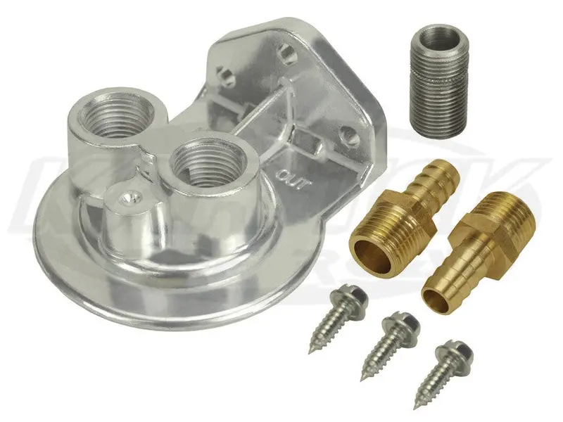 Remote Oil Filter Mount - Up Ports 3/8" Npt Ports, For Hp1 Filters 1