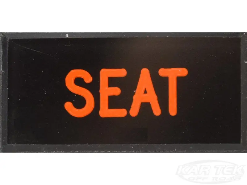 Seat Dash Badge Self Adhesive Id Label For Your Indicator Lights Or Switches 1