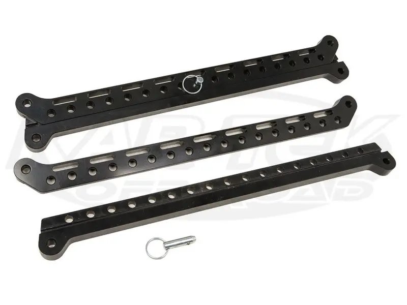 Seat-Loc Adjustable Sliders - Black Black Anodized 1