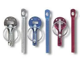 Sparco Hood Pins Silver Pair 1