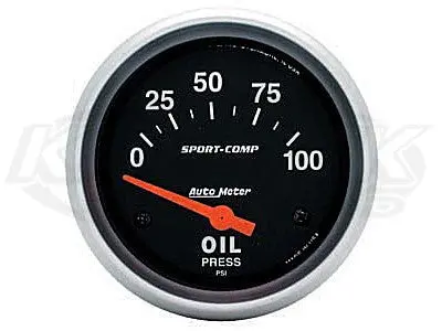 Sport-Comp 2-5/8" Short Sweep Electrical Gauges Voltmeter 8-18 Volts 1