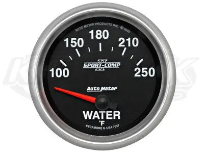 Sport-Comp Ii 2-5/8" Short Sweep Electric Gauges Oil Pressure 0-100 Psi 1