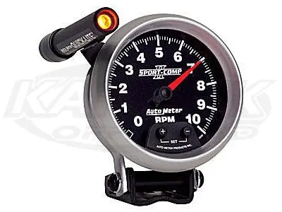 Sport-Comp Ii 3-3/4" Pedestal Mount Tachometer 10,000 Rpm W/ Shift Lite 1
