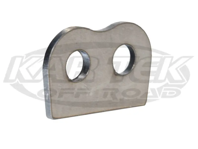 Steel Weld-On Double An -3 Bulkhead Fitting Mounting Tab With 3/8" Holes Flat Bottom 1