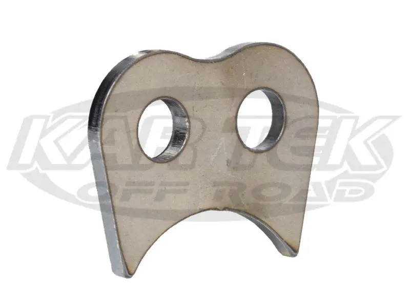 Steel Weld-On Double An -3 Bulkhead Fitting Mounting Tab With 3/8" Holes Radius For 1-1/2" Tubing 1