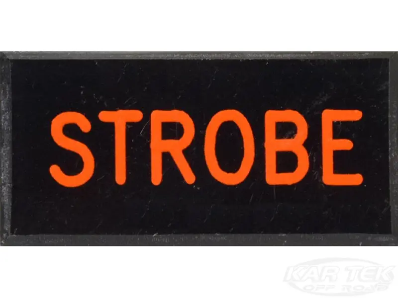 Strobe Dash Badge Self Adhesive Id Label For Your Indicator Lights Or Switches 1