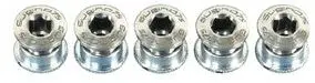 Sugino #401 Sus75 Stainless Chainring Fixing Bolts & Nuts With "Sugino 75" Logo 1