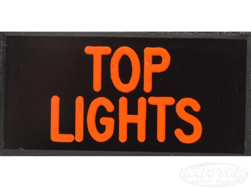 Top Lights Dash Badge Self Adhesive Id Label For Your Indicator Lights Or Switches 1