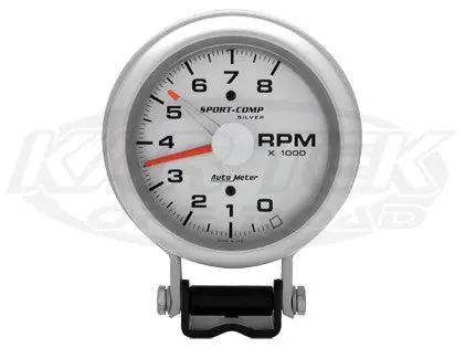 Ultra-Lite 3-3/4" Pedestal Mount Tachometer 8,000 Rpm W/ Adjustable Pointer 1