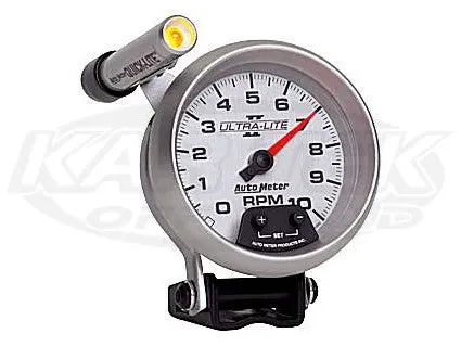 Ultra-Lite Ii 3-3/4" Pedestal Mount Tachometer 10,000 Rpm W/ Shift Light 1
