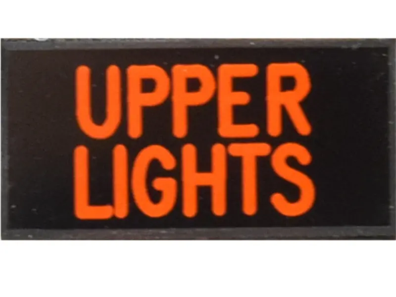 Upper Lights Dash Badge Self Adhesive Id Label For Your Indicator Lights Or Switches 1
