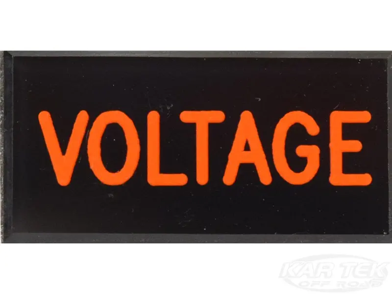 Voltage Dash Badge Self Adhesive Id Label For Your Indicator Lights Or Switches 1