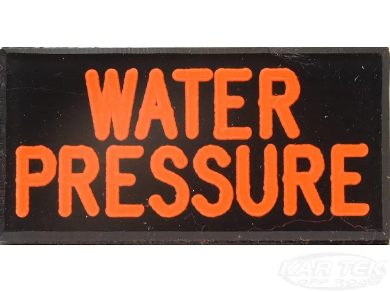 Water Pressure Dash Badge Self Adhesive Id Label For Your Indicator Lights Or Switches 1