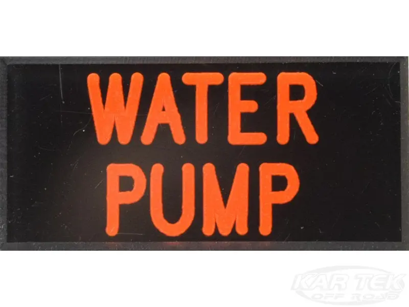 Water Pump Dash Badge Self Adhesive Id Label For Your Indicator Lights Or Switches 1