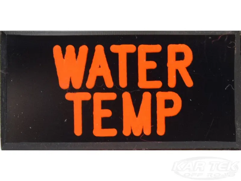 Water Temp Dash Badge Self Adhesive Id Label For Your Indicator Lights Or Switches 1
