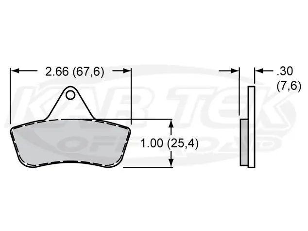 Wilwood 4108 Power Sports Brake Pads Sintered Metallic 1