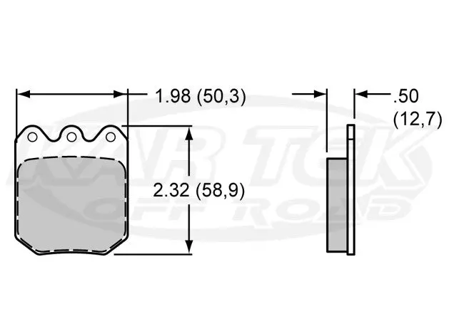 Wilwood 6812 Dynapro Brake Pads Polymatrix E 1