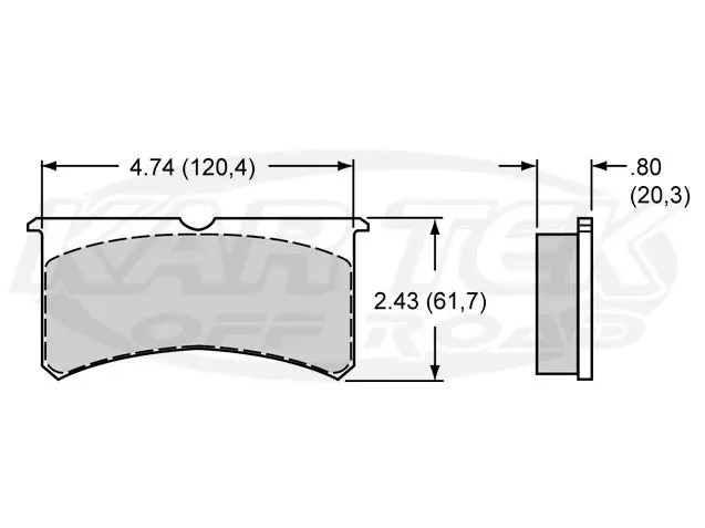 Wilwood 7420 Sl6r Brake Pads Bp-10 1