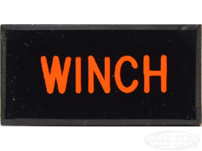 Winch Dash Badge Self Adhesive Id Label For Your Indicator Lights Or Switches 1