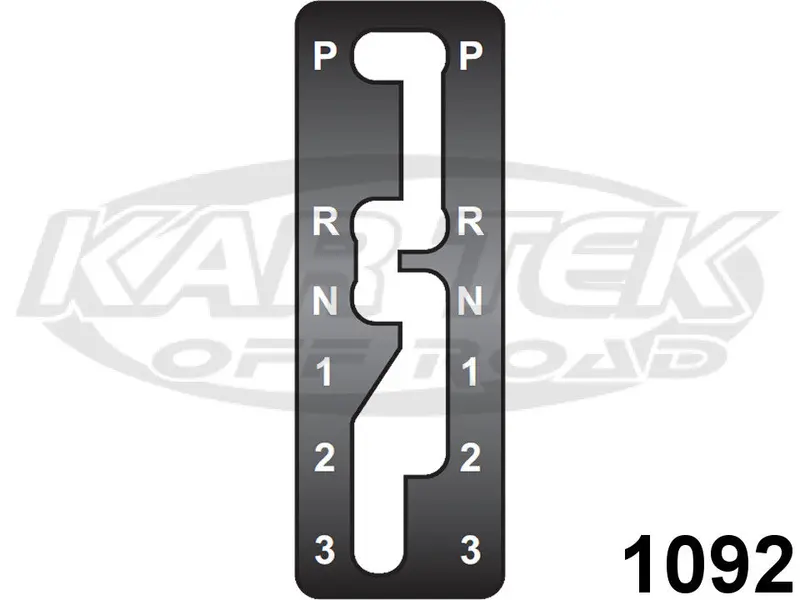Winters Performance 1092 Gate Plate For Turbo-Hydro 400 & 350 Lockout Reverse Pattern 1
