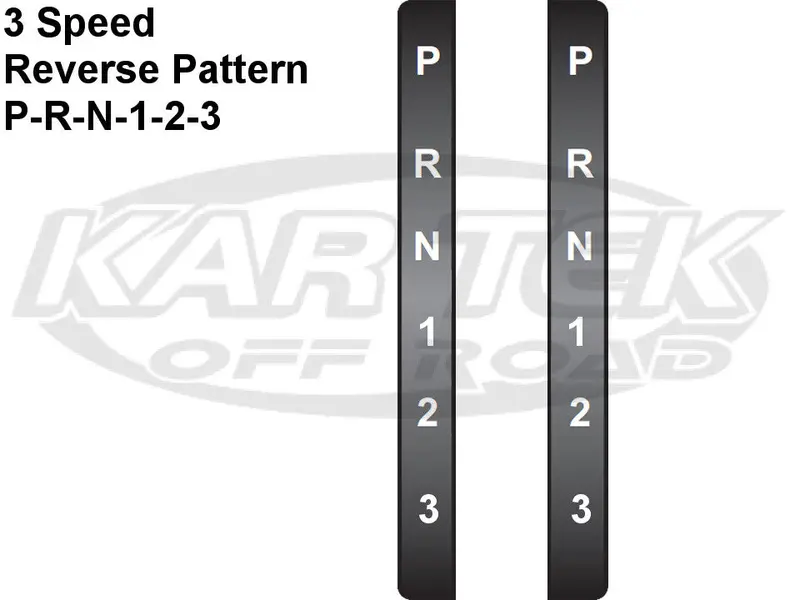 Winters Performance 6018-03 Replacement Stickers For Chevy Th350 And Th400 Reverse Pattern Shifters 1
