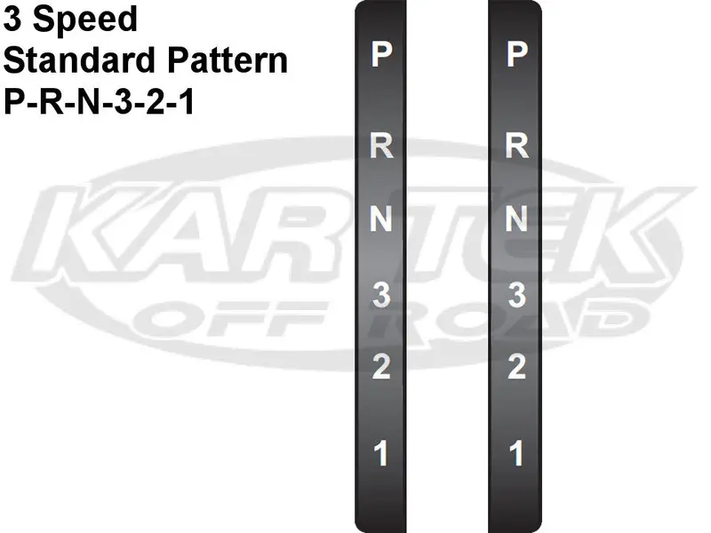 Winters Performance 6018-04 Replacement Stickers For Chevy Th350 And Th400 Stock Pattern Shifters 1