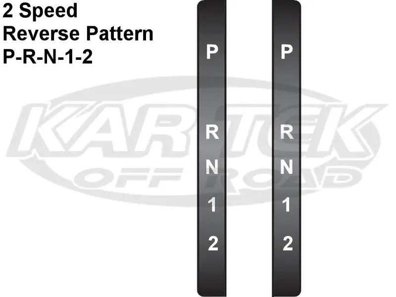 Winters Performance 6018-08 Replacement Stickers For Powerglide Reverse Pattern Shifters 1