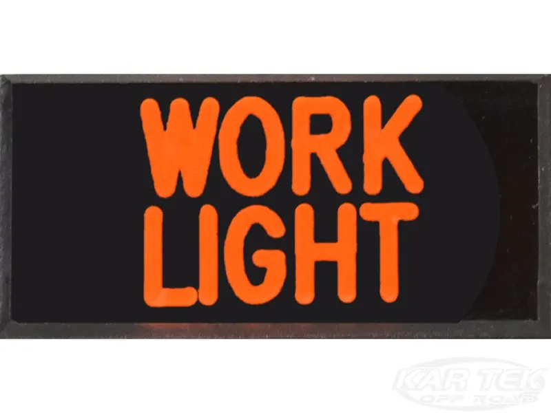 Work Light Dash Badge Self Adhesive Id Label For Your Indicator Lights Or Switches 1