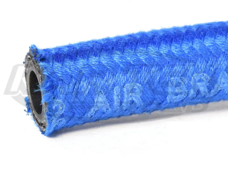 Xrp Blue Cloth Braided High Pressure An -8 Power Steering Hose 7/16" Inside Dia. 3/4" Outside Dia. 1
