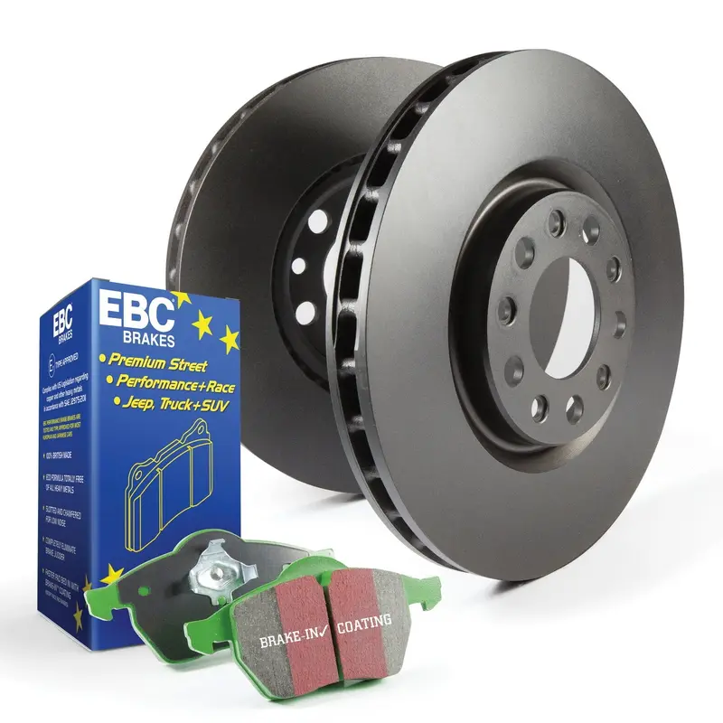 Ebc Brakes S11Kf1395 Greenstuff 2000 Brake Pad Kit With Rk Drilled & Slotted Rotors 1