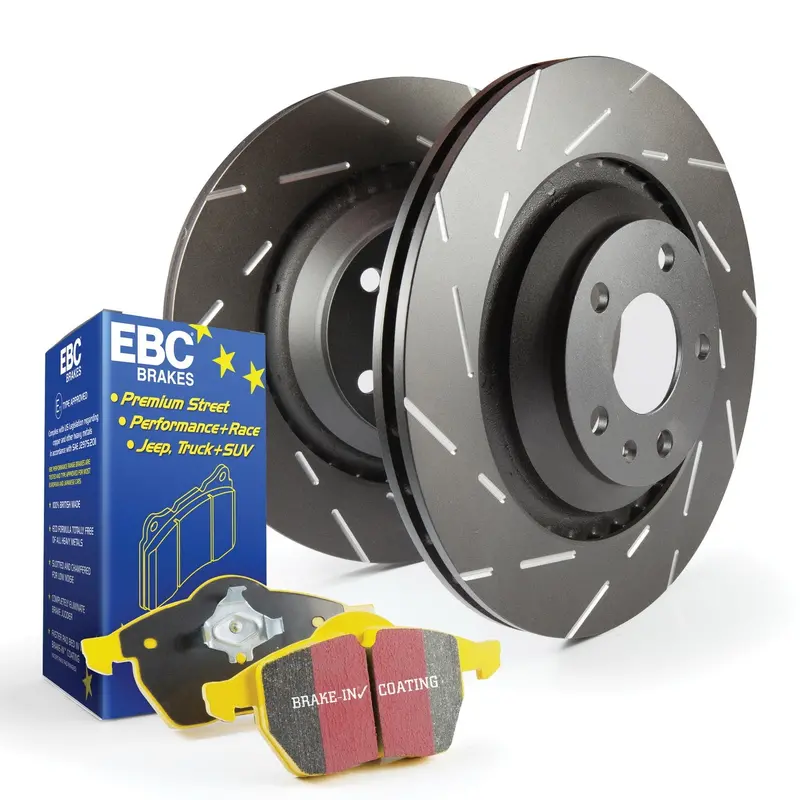 Ebc S9Kf1547 Brake Kit – Yellowstuff Pads Paired With Usr Slotted Rotors 1