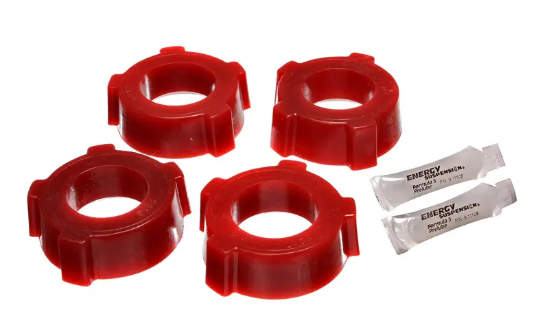Energy Suspension Spring Plate Bushing Kit – Polyurethane Upgrade For Improved Rigidity And Longevity (Model #15.2108R) 1