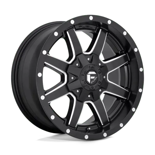 Fuel D53820002647 20X10 Inch Off-Road Wheel – 5X4.5/5.0 Bolt Pattern, Matte Black With Mil Finish, -18Mm Offset 1