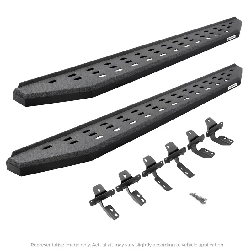 Go Rhino Rb20 Step Rails – Textured Steel Running Boards With Integrated Mounting Hardware 1