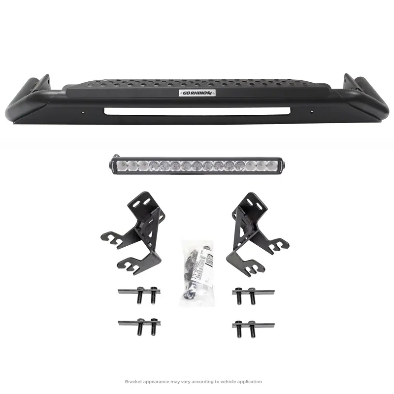 Go Rhino Rc3 Lr Bull Bar With Integrated 20-Inch Single-Row Led Light Bar & Skid Plate 1