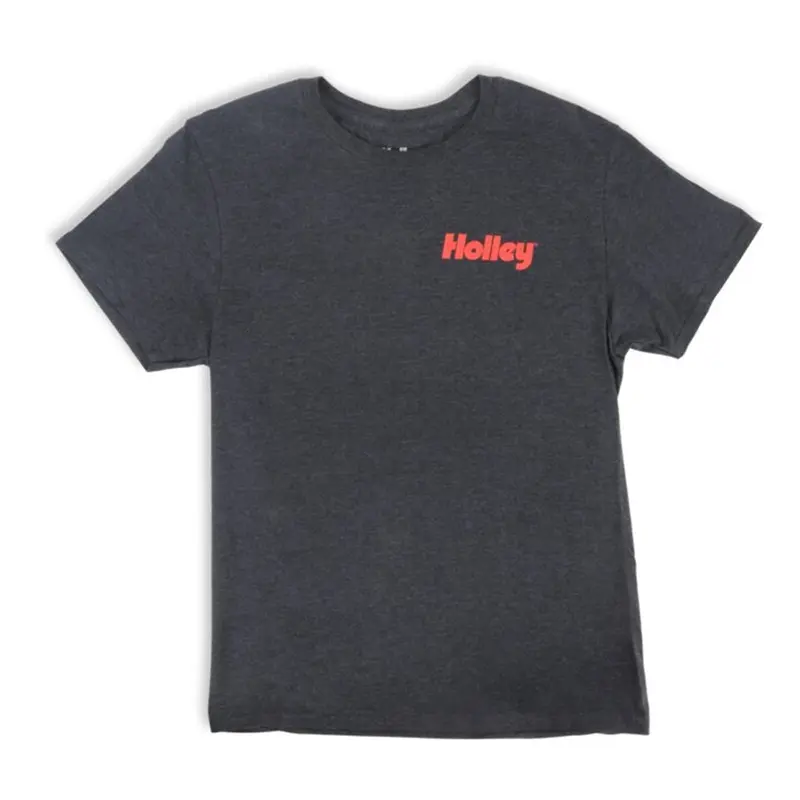 Holley 10434-2Xhol Official Logo T-Shirt – Xxl, Black Heather Fabric 1