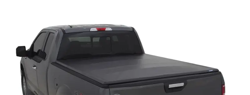 Lund Genesis Tri-Fold Tonneau Cover – Black, Hard-Folding Design 1