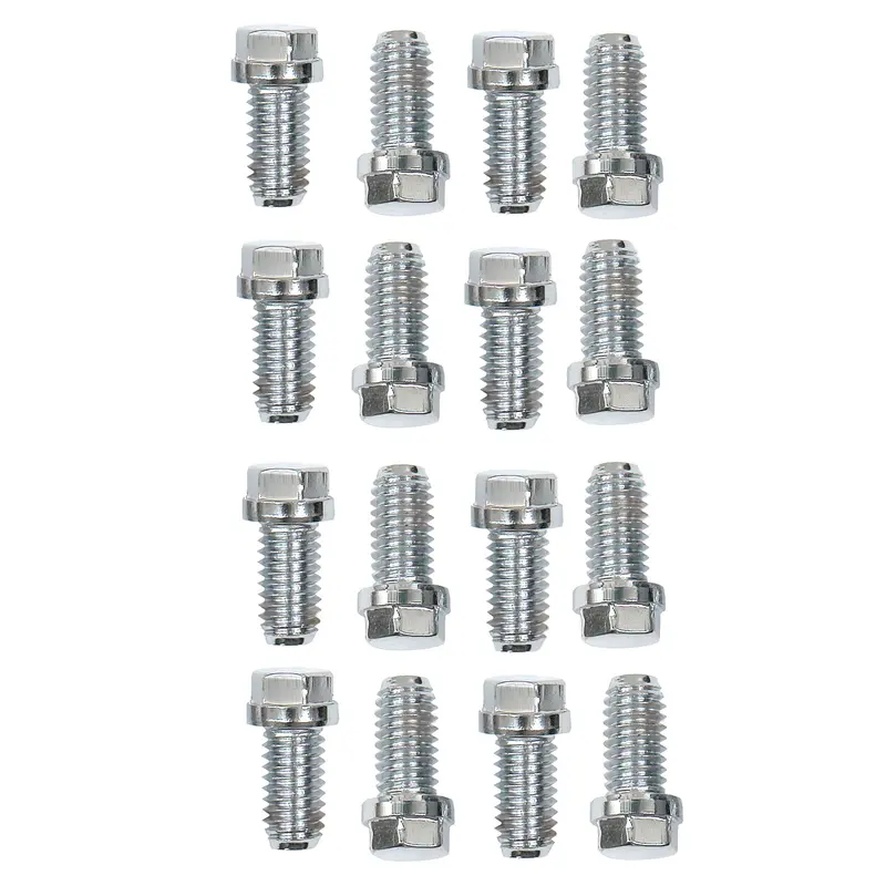 Mr. Gasket 2211G Stainless Steel Header Bolt Kit – 3/8"-16 X 0.75", 16-Piece Set 1