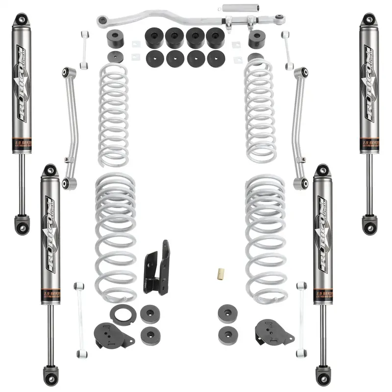 Rubicon Express Jt7100Nr Control Arm Kit – Designed For 2.5" To 3.5" Lifts, Includes Shocks 1