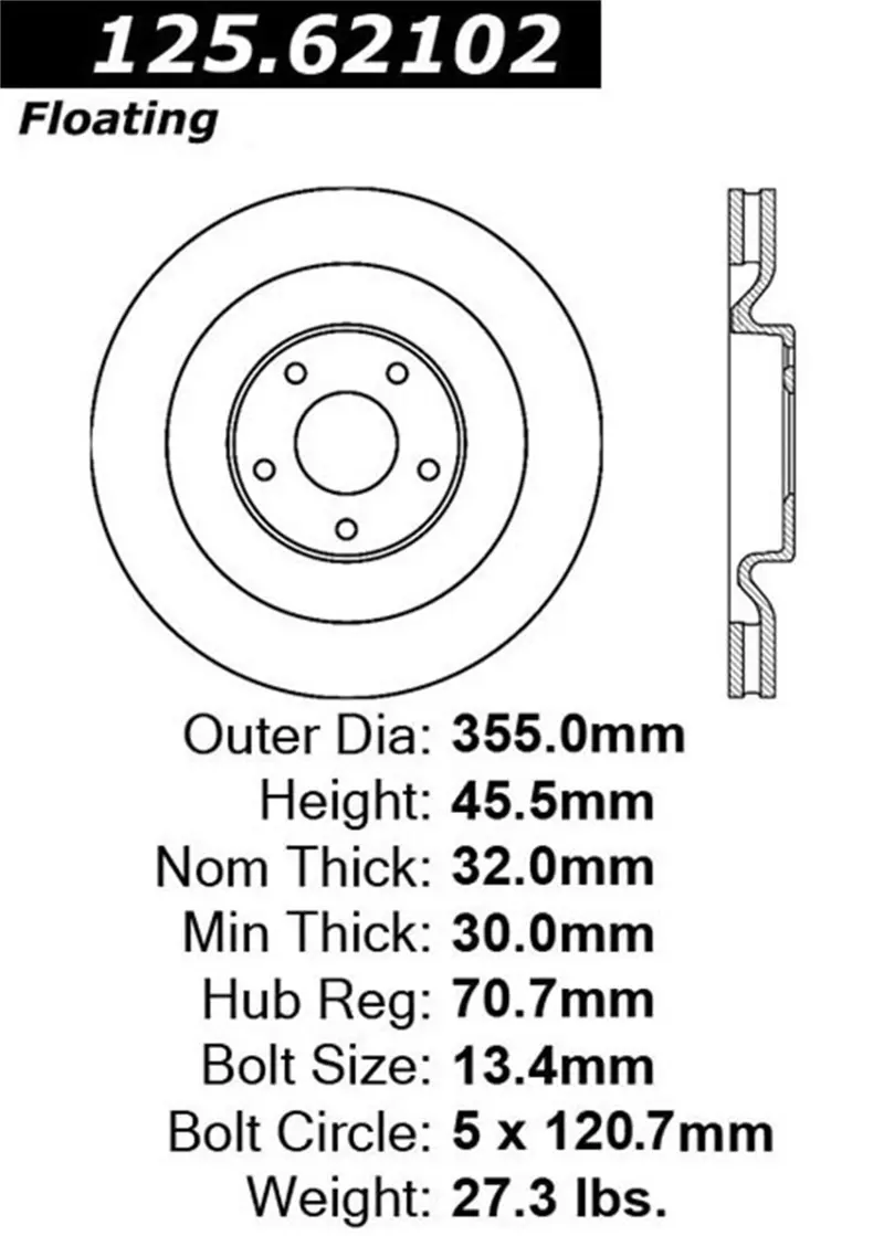 Stoptech Cryostop Front High-Carbon Brake Rotor – Premium Performance For Enhanced Stopping Power 1