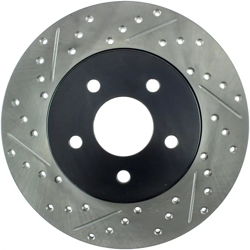 Stoptech Sport Drilled And Slotted Rear Right Brake Rotor (Part #127.20017R) 1