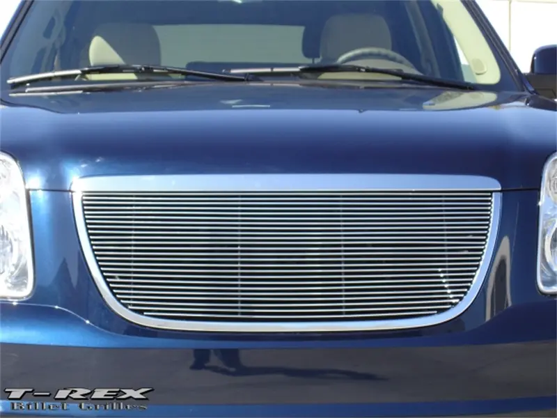 T-Rex Grilles 21171 Polished Aluminum Billet Overlay Grille – Horizontal Bar Design 1